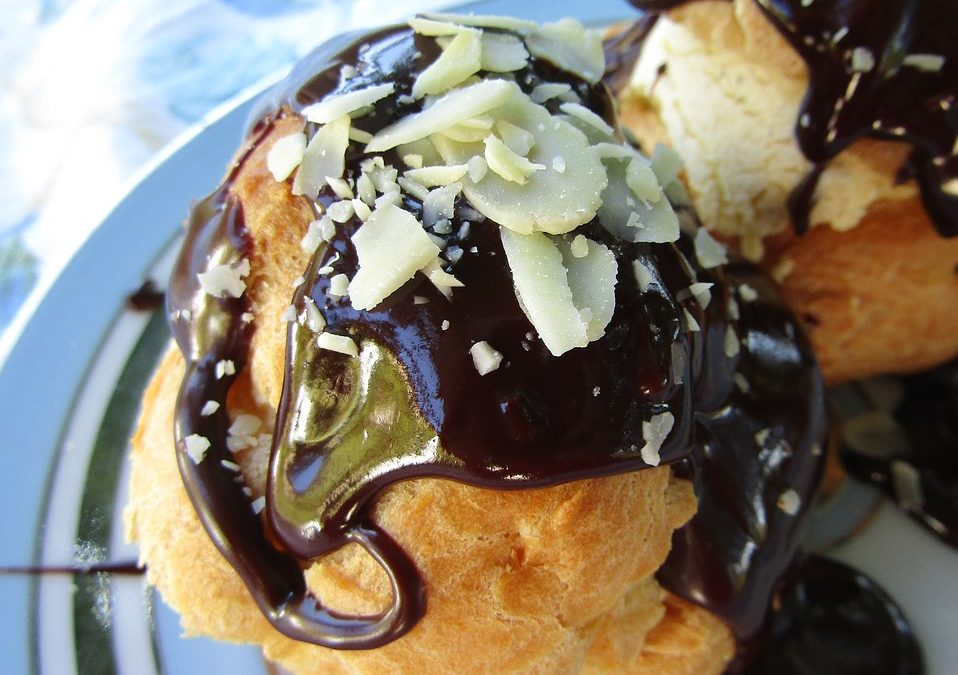 Profiteroles à la poire