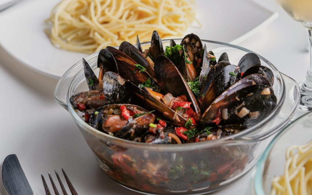 Les moules farcies, sauce tomate, des pouilles Thermomix