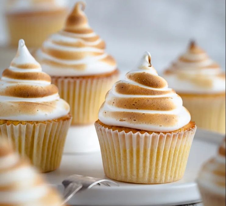 Cupcake au citron, meringué Thermomix
