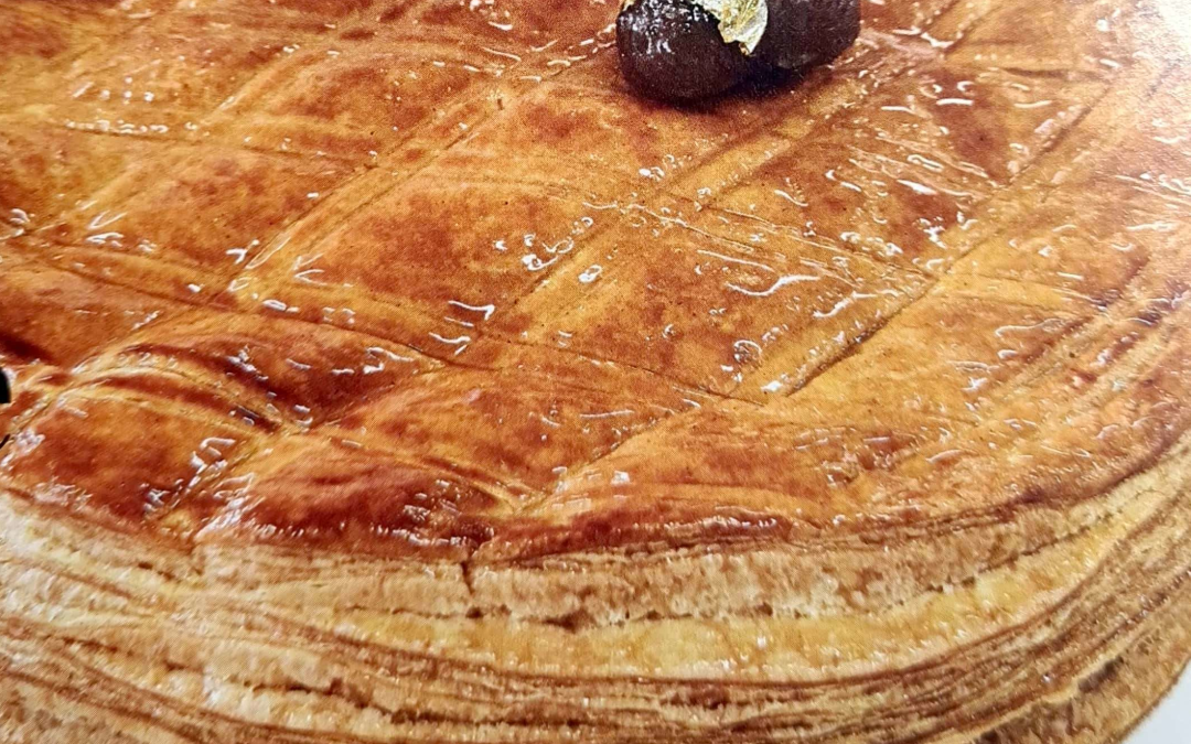 Galette aux amandes et aux marrons glacés
