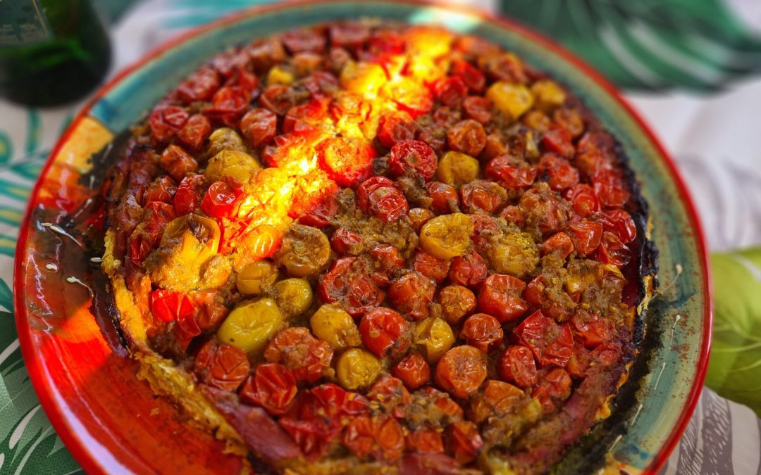 Tatin de tomates à la parmesane