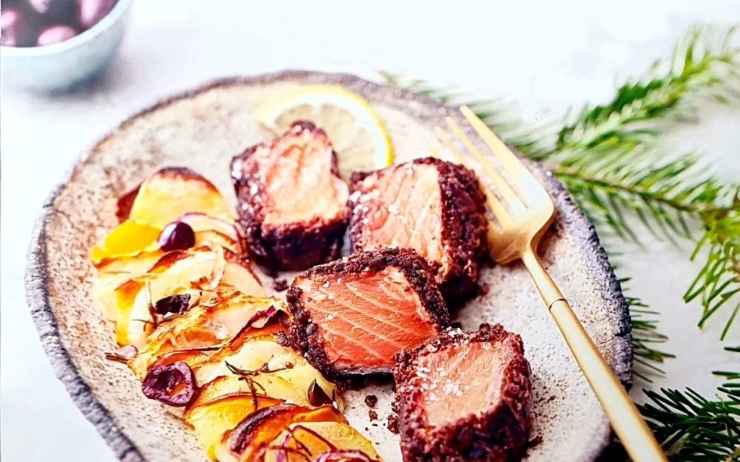 Saumon en croûte de tapenade