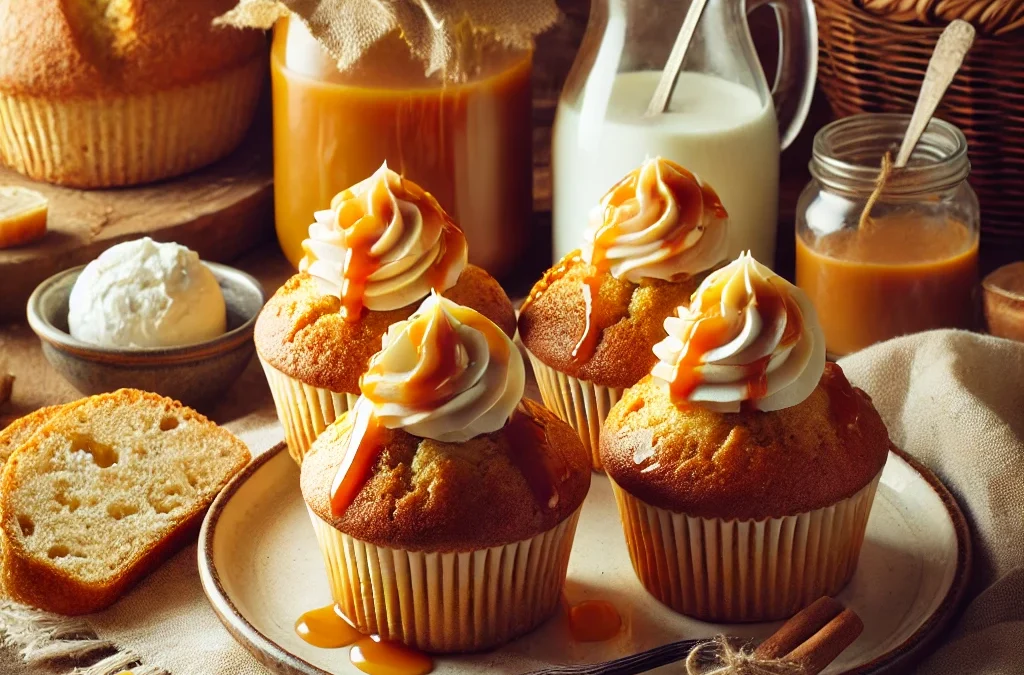 Muffins caramel beurre salé au pain rassis